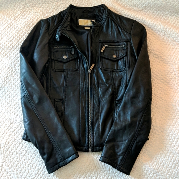 Michael Kors Leather Jacket - Picture 1 of 5